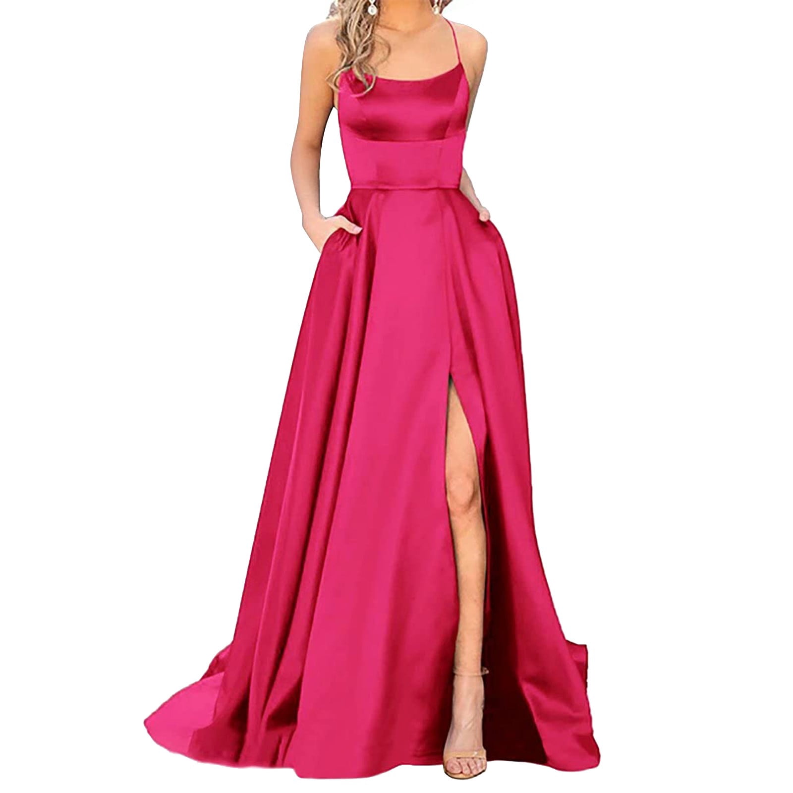 Baberdicy Formal Dresses for Women Wedding Guest China Factory Wedding Dresses for Women 2022 Luxury Wedding Muslim Bridesmaid Dresses Wedding Formal Dress Hot Pink